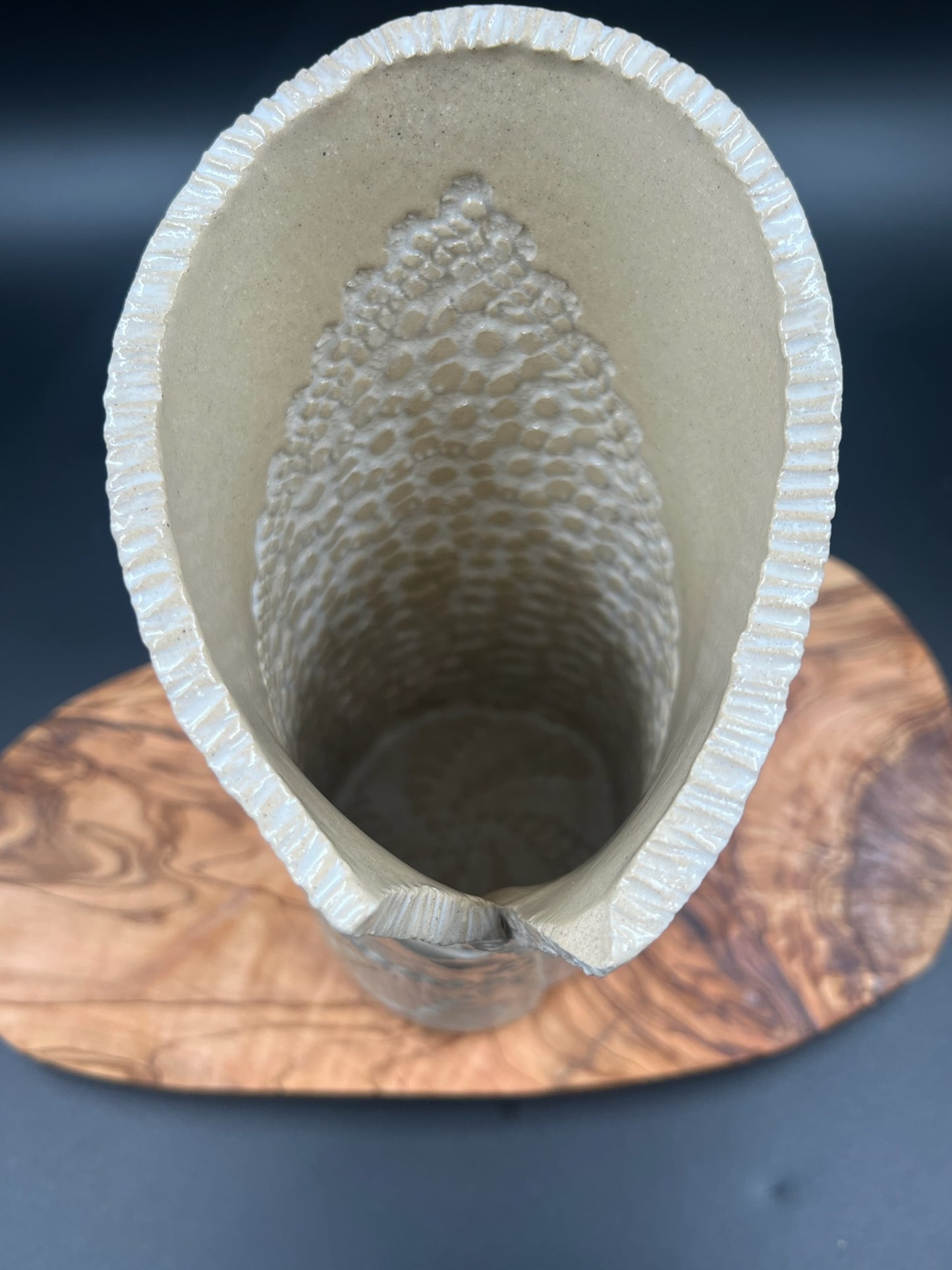 Stone lace vase