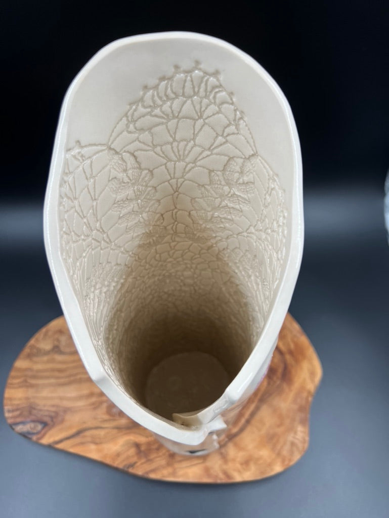 Color floral vase, tall