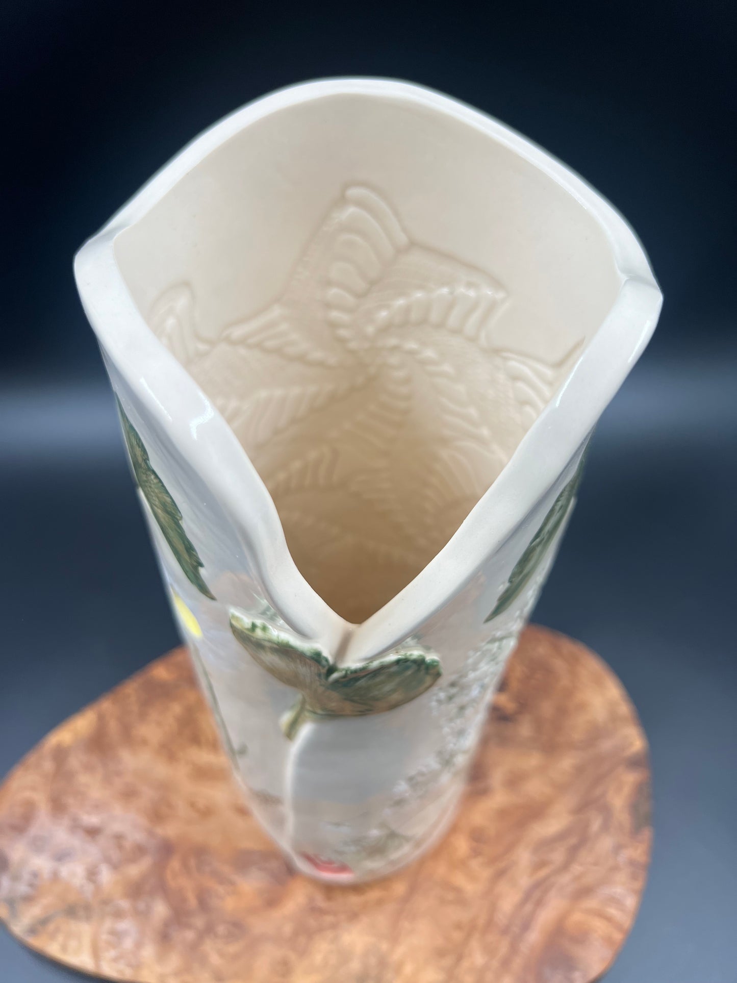 Wildflower Color Vase with Ginkgo Leaf Accent