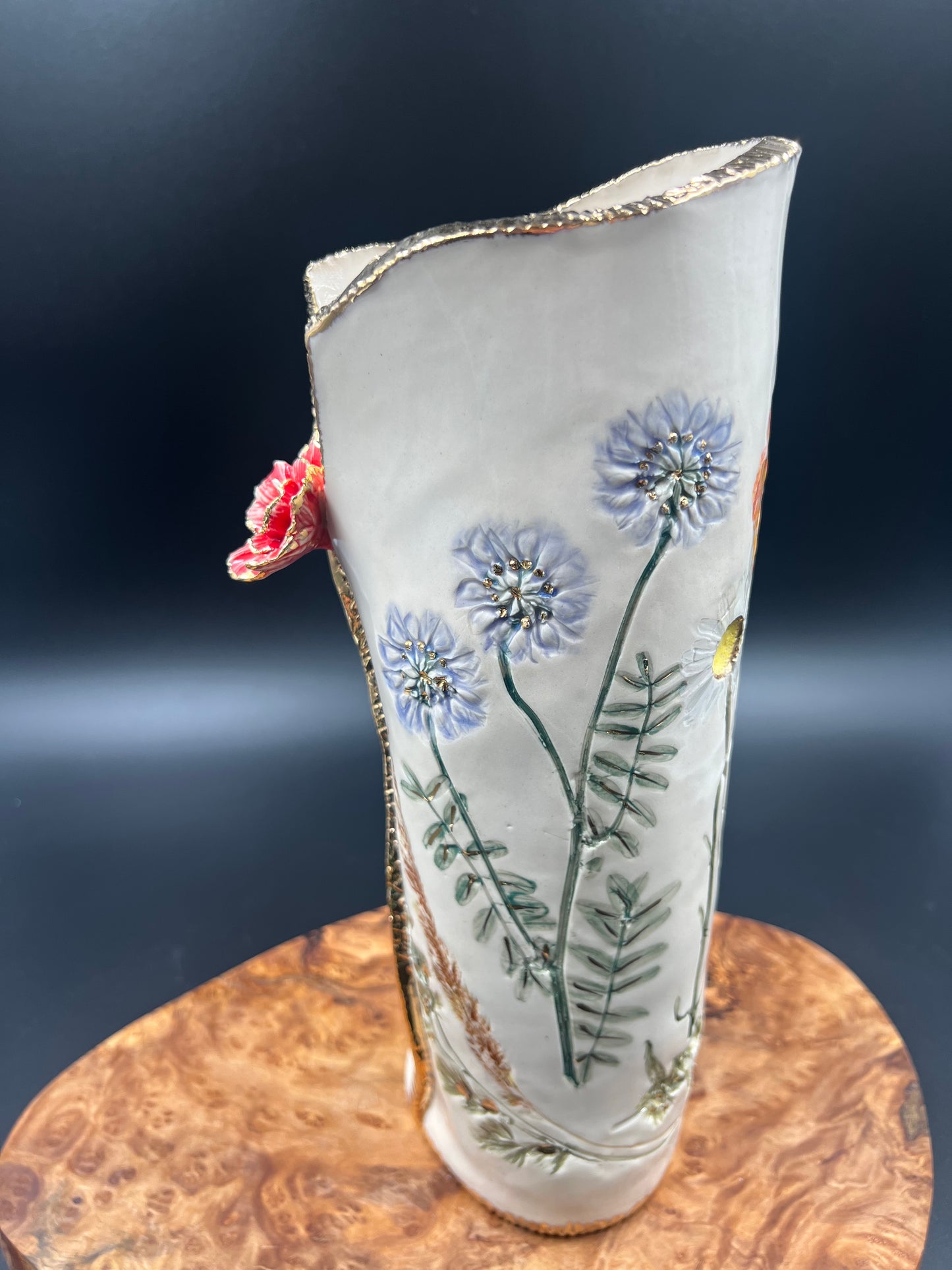 Wildflower Vase with Flower accent