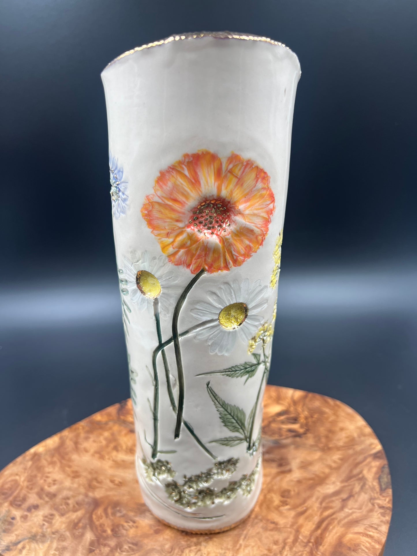 Wildflower Vase with Flower accent