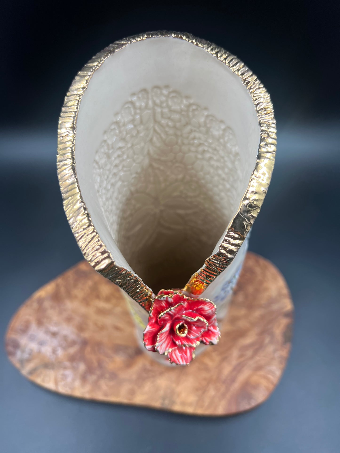 Wildflower Vase with Flower accent