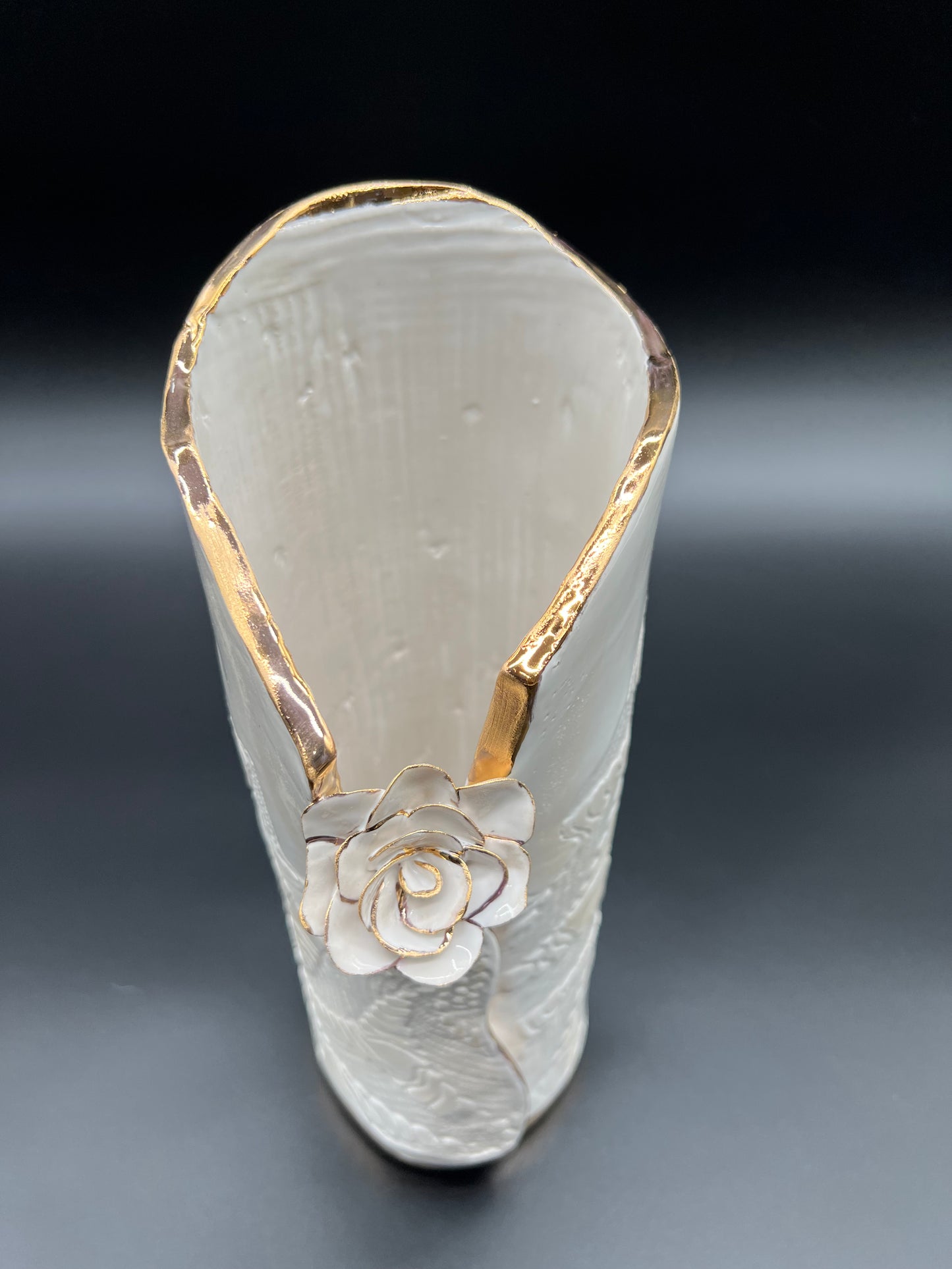 Flower and Antique Crochet Flower Vase