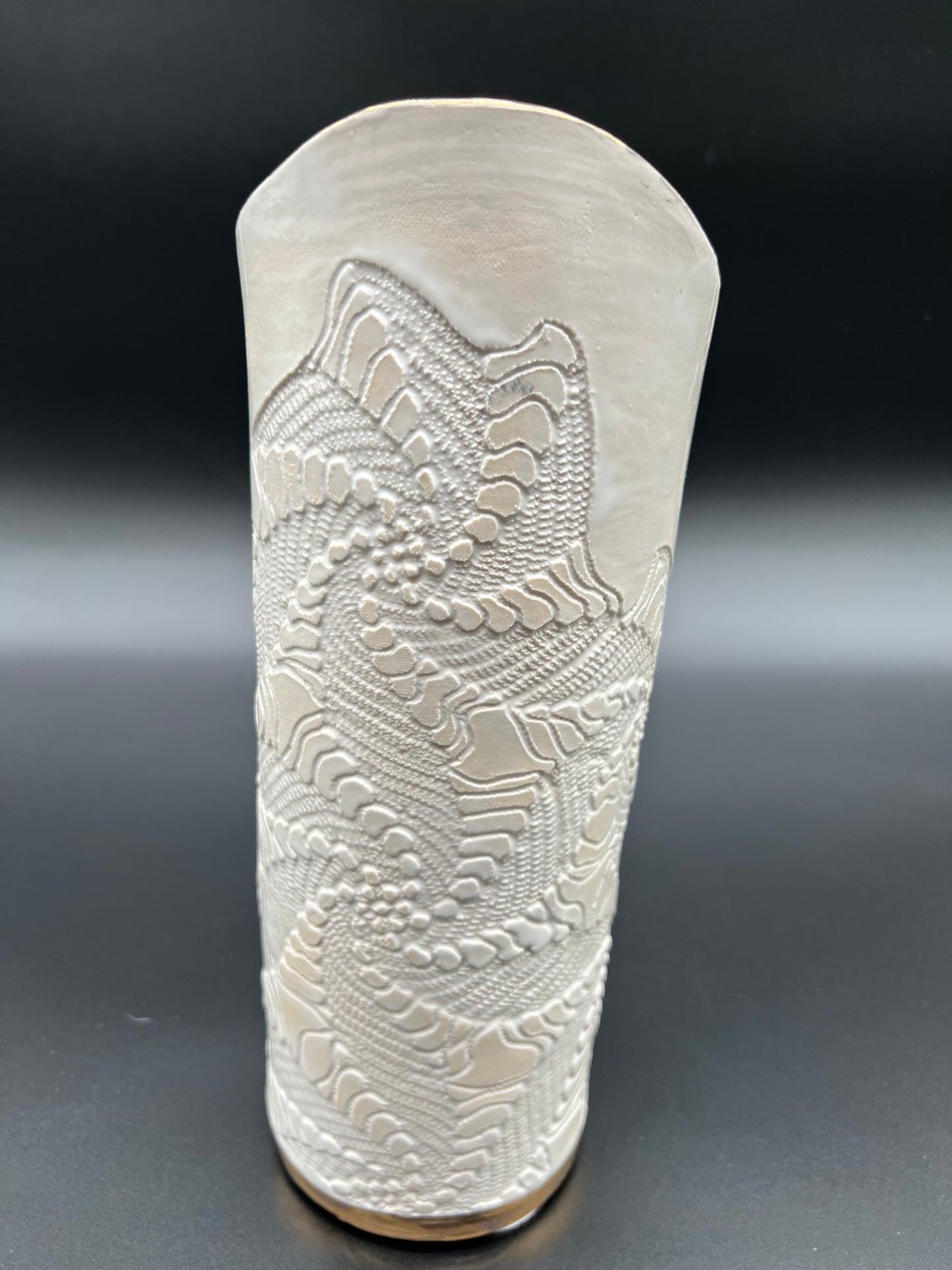Flower and Antique Crochet Flower Vase