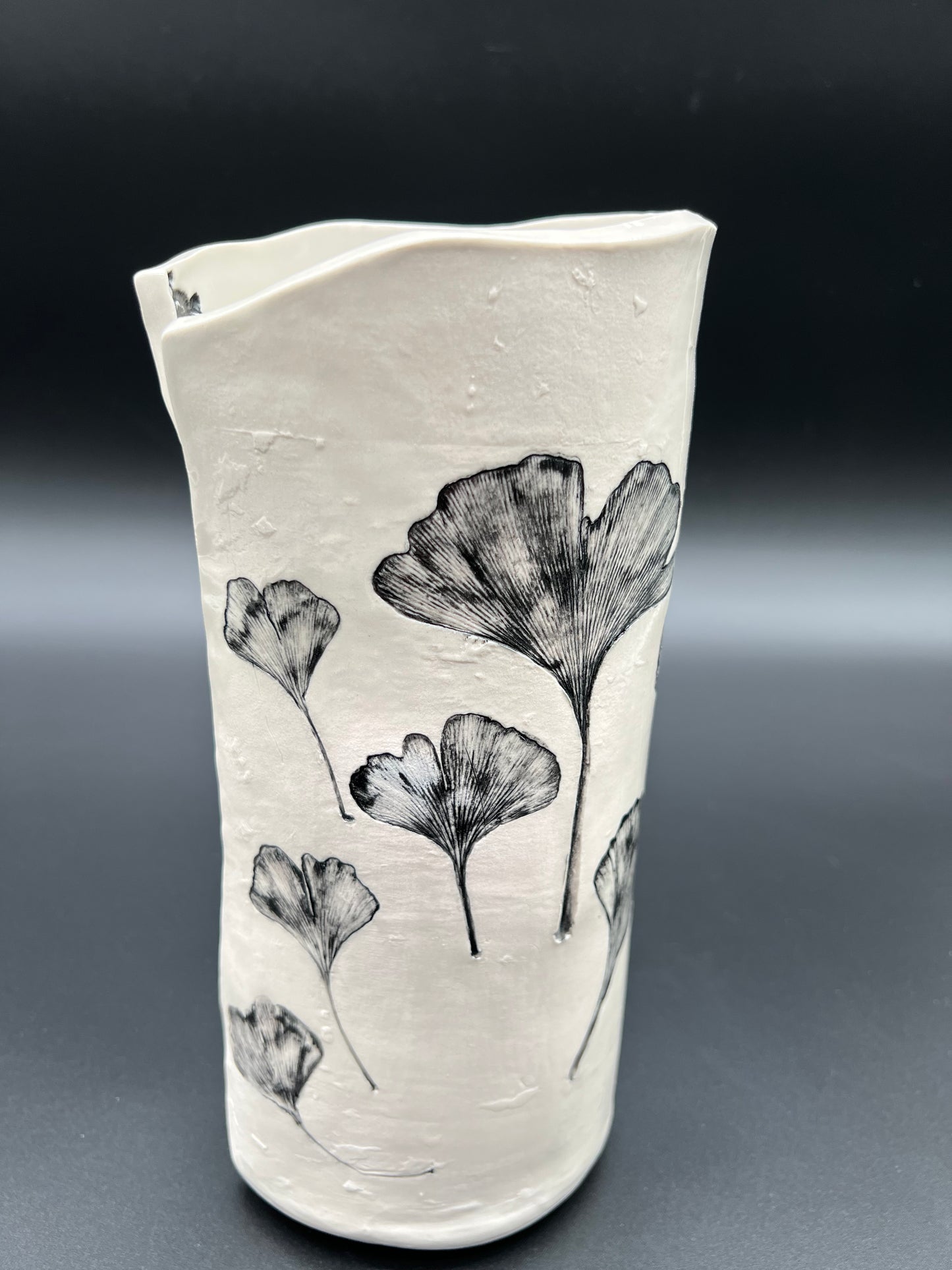 Birch and Ginkgo Vase