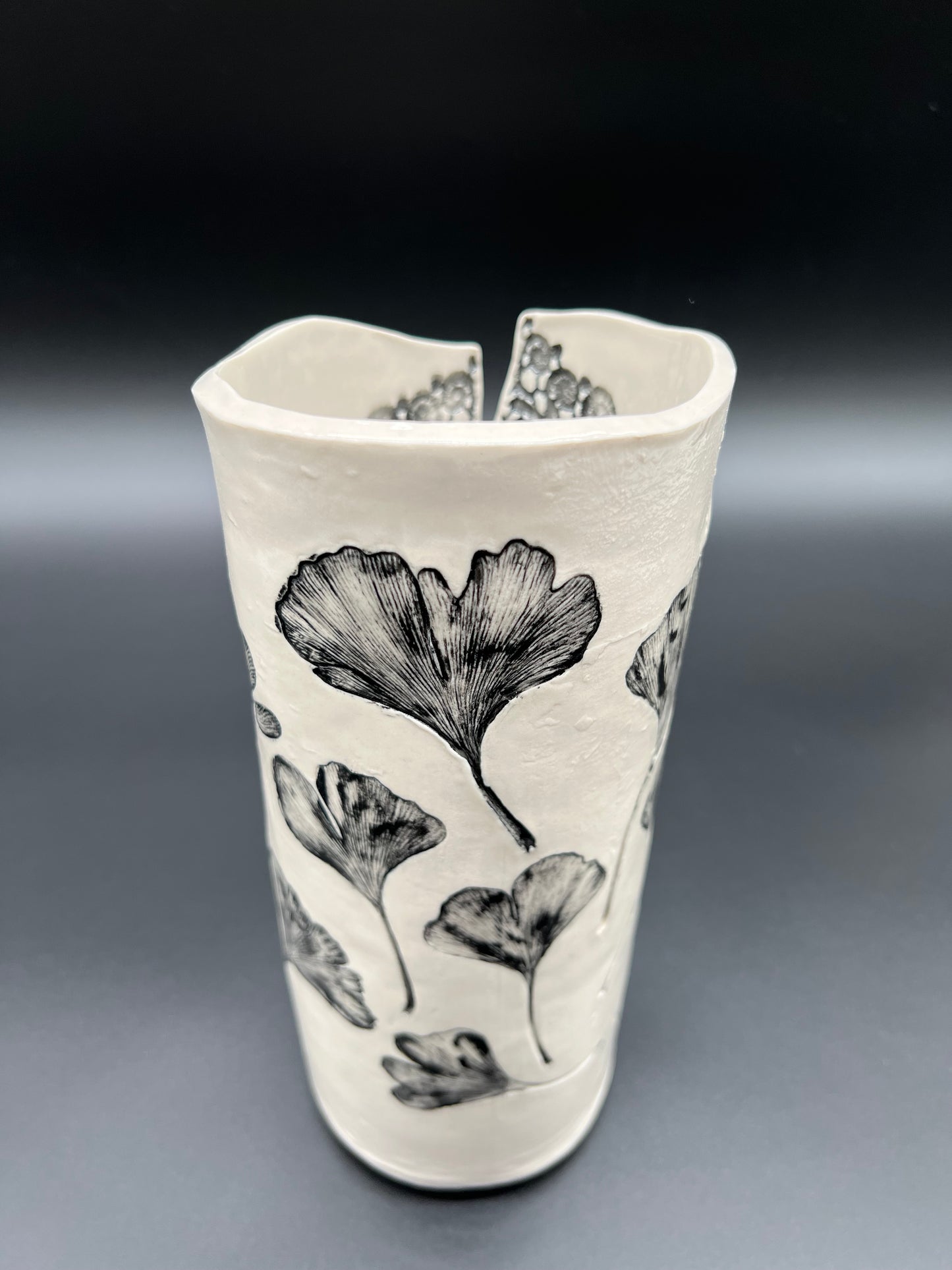 Birch and Ginkgo Vase