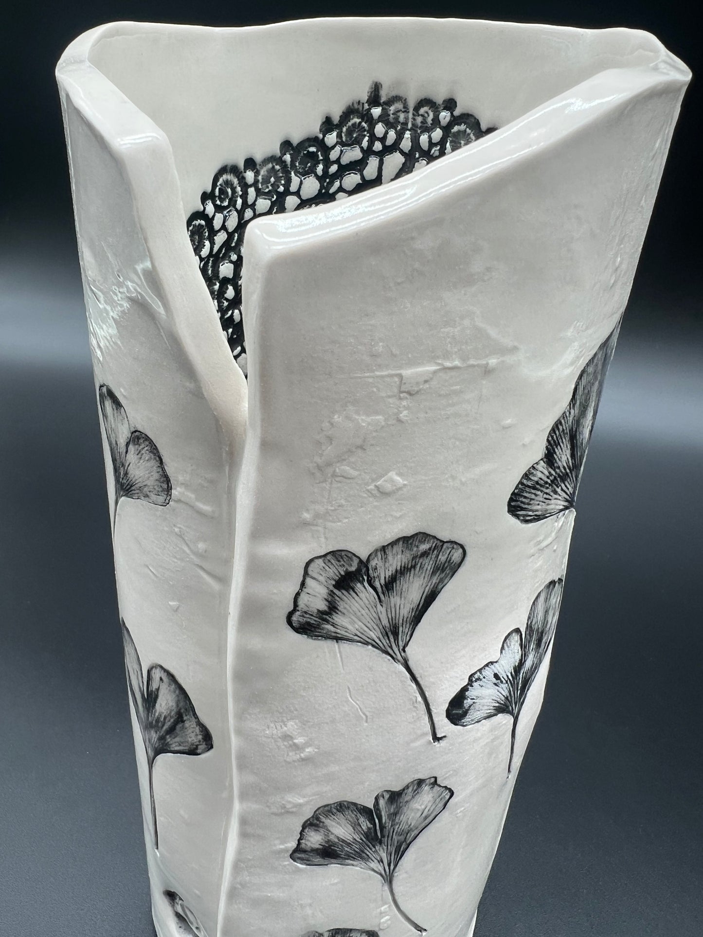Birch and Ginkgo Vase