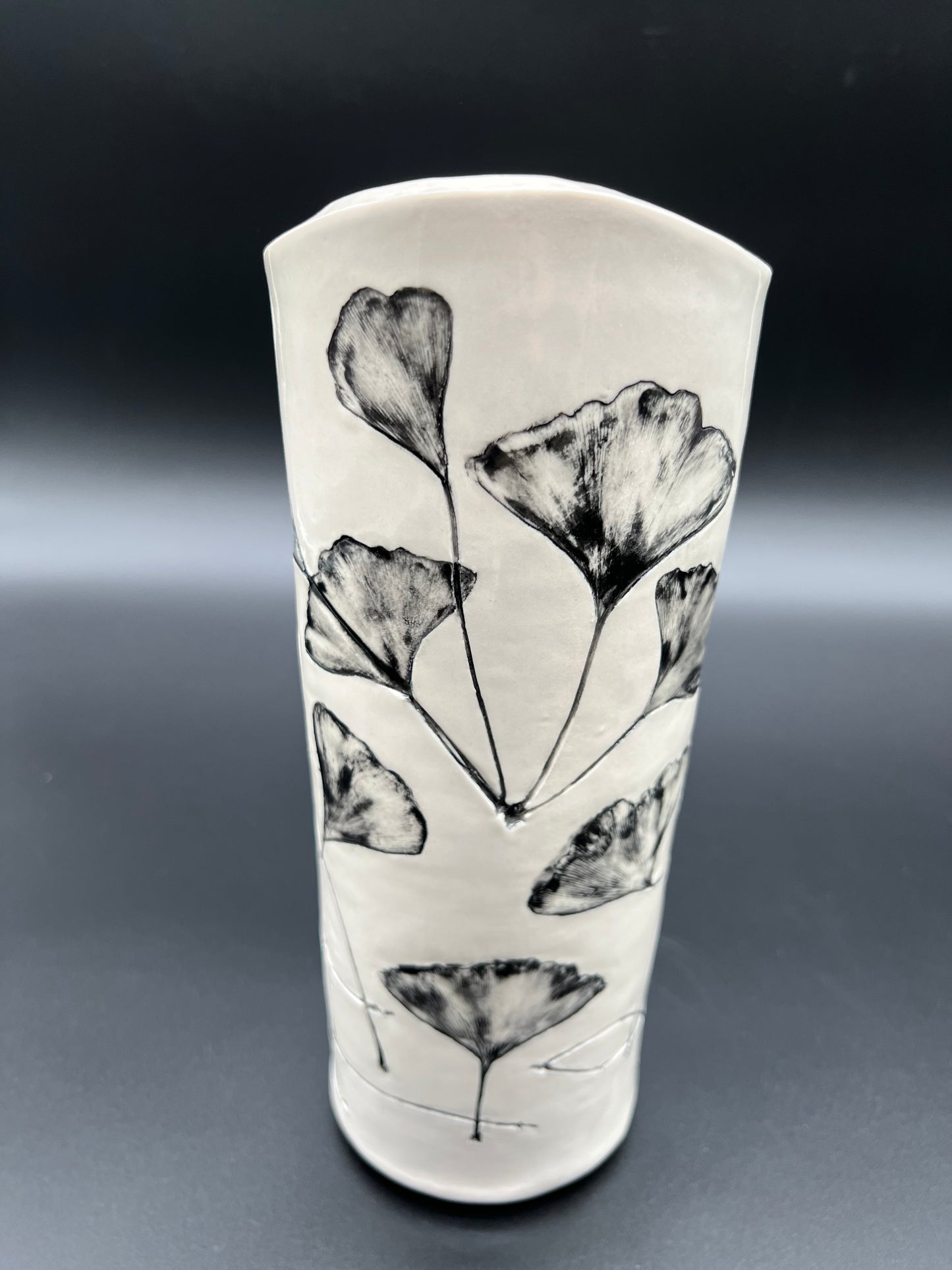 Ginkgo Birch Cascading Flower Vase