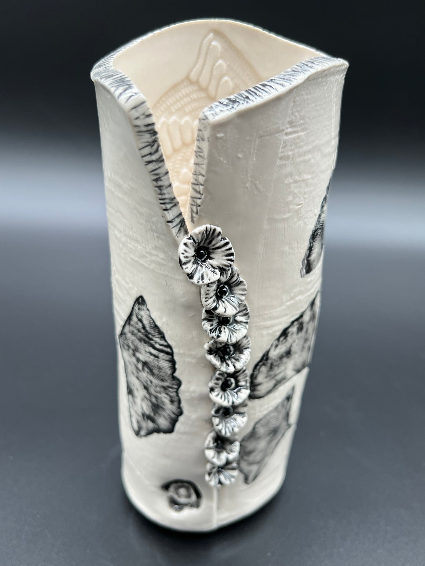 Ginkgo Birch Cascading Flower Vase