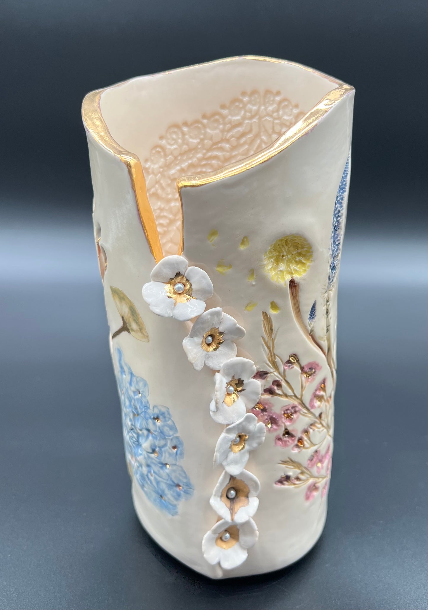 Wildflower and Flower Pearl Vase