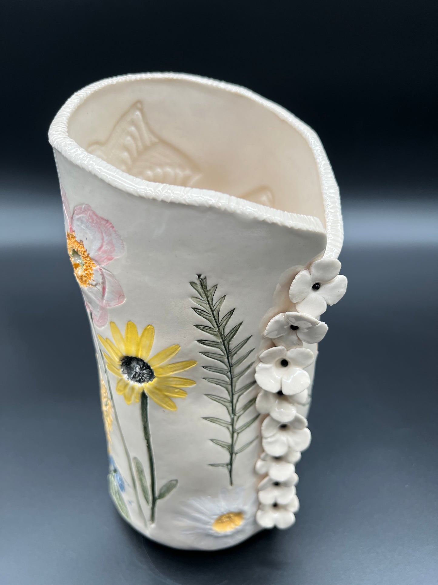 Wildflower and Flower Pearl Vase