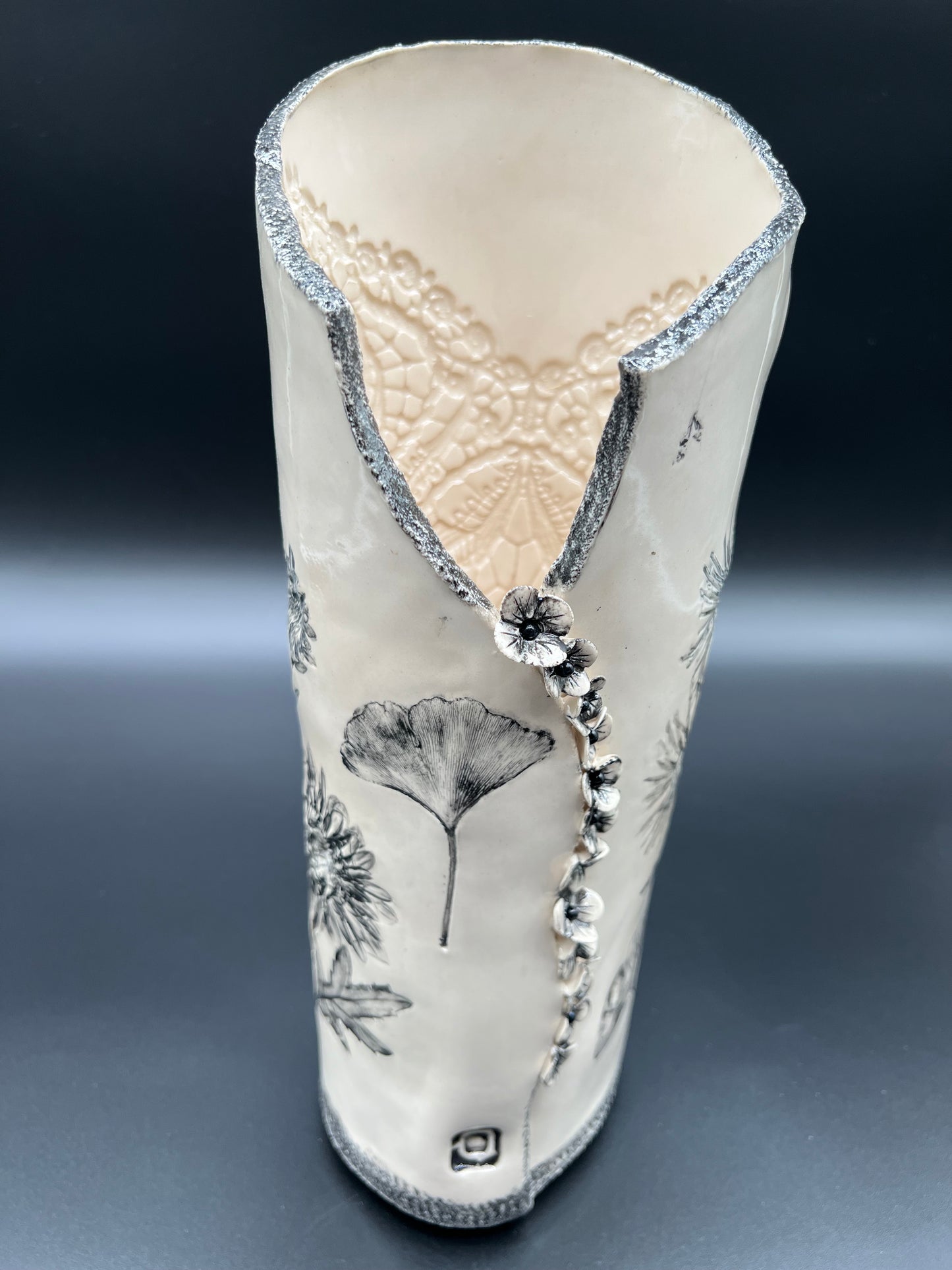 Wildflower Cascading Flowers Tall Vase