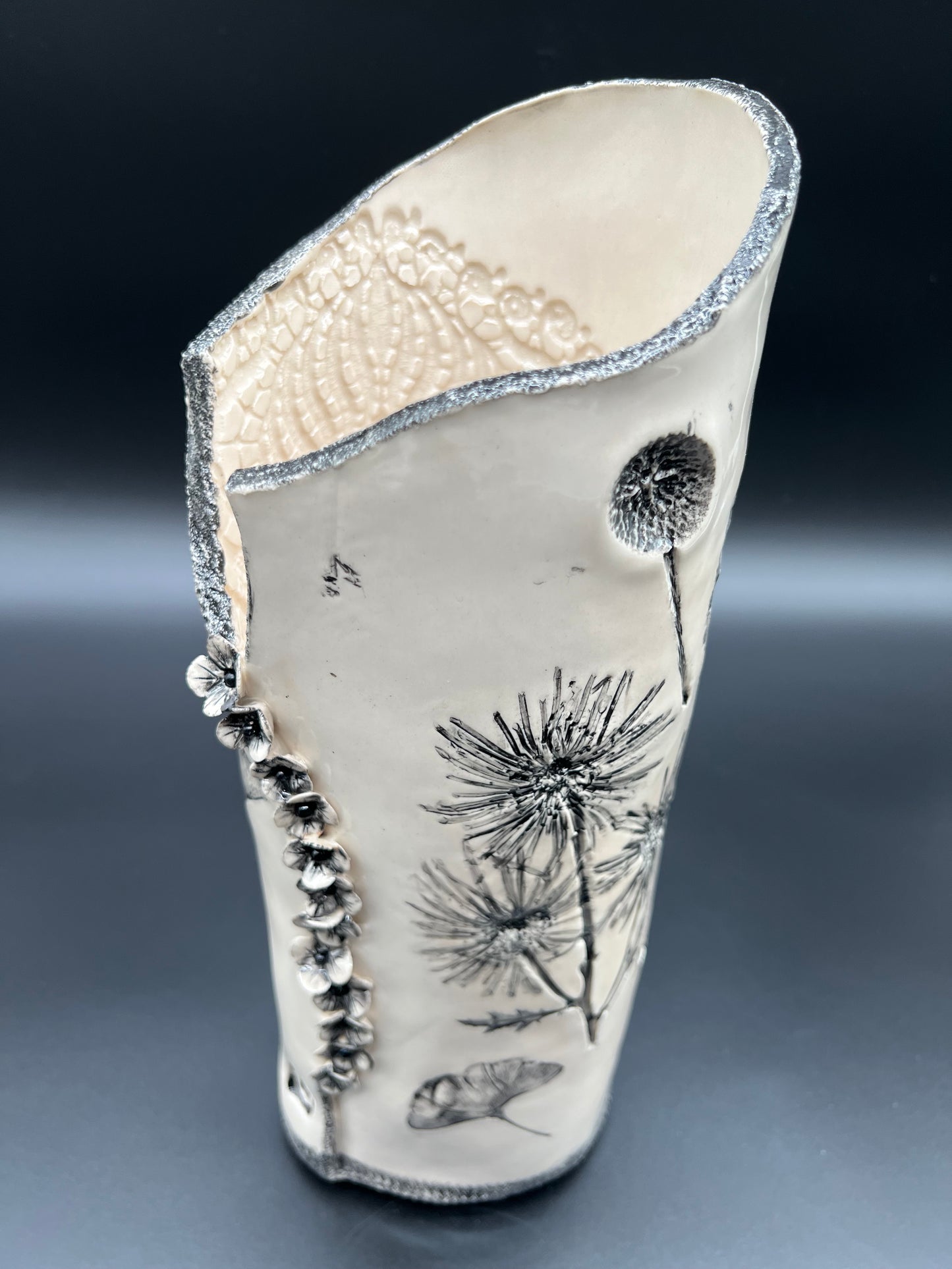Wildflower Cascading Flowers Tall Vase
