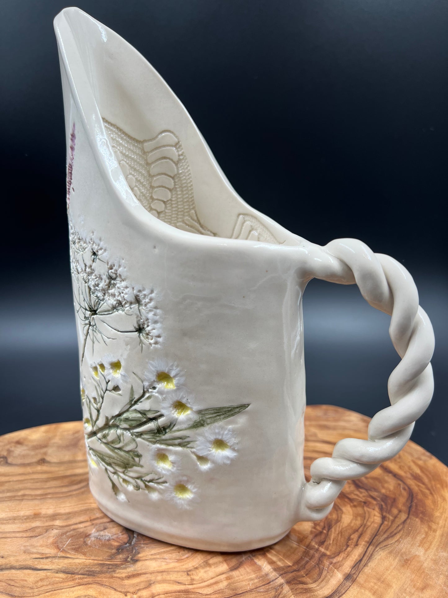 Floral pitcher