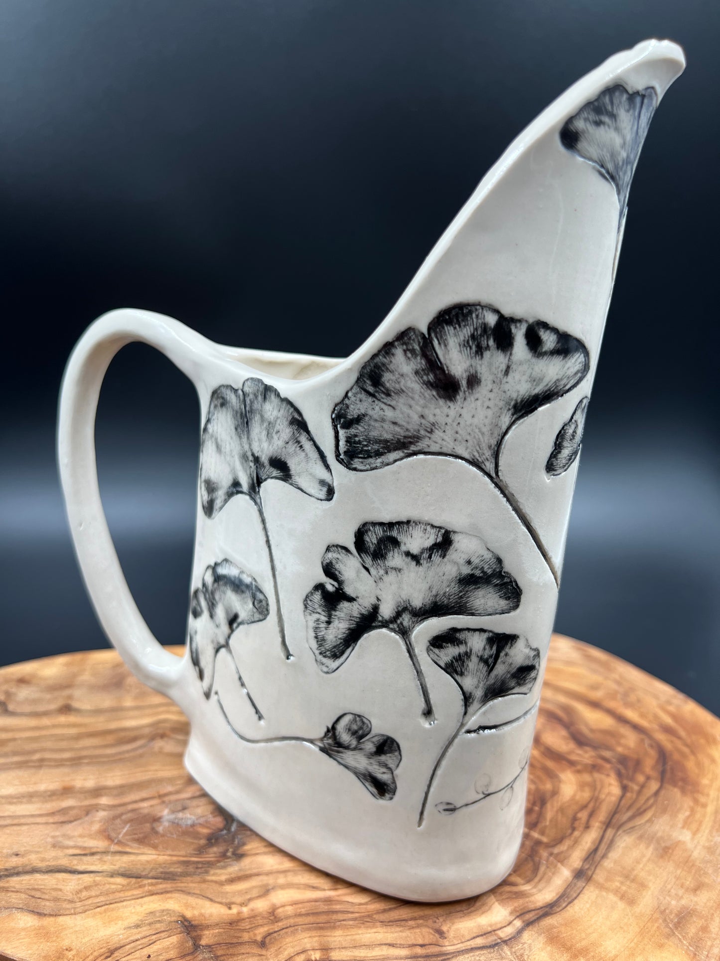 Gingko pitcher, small