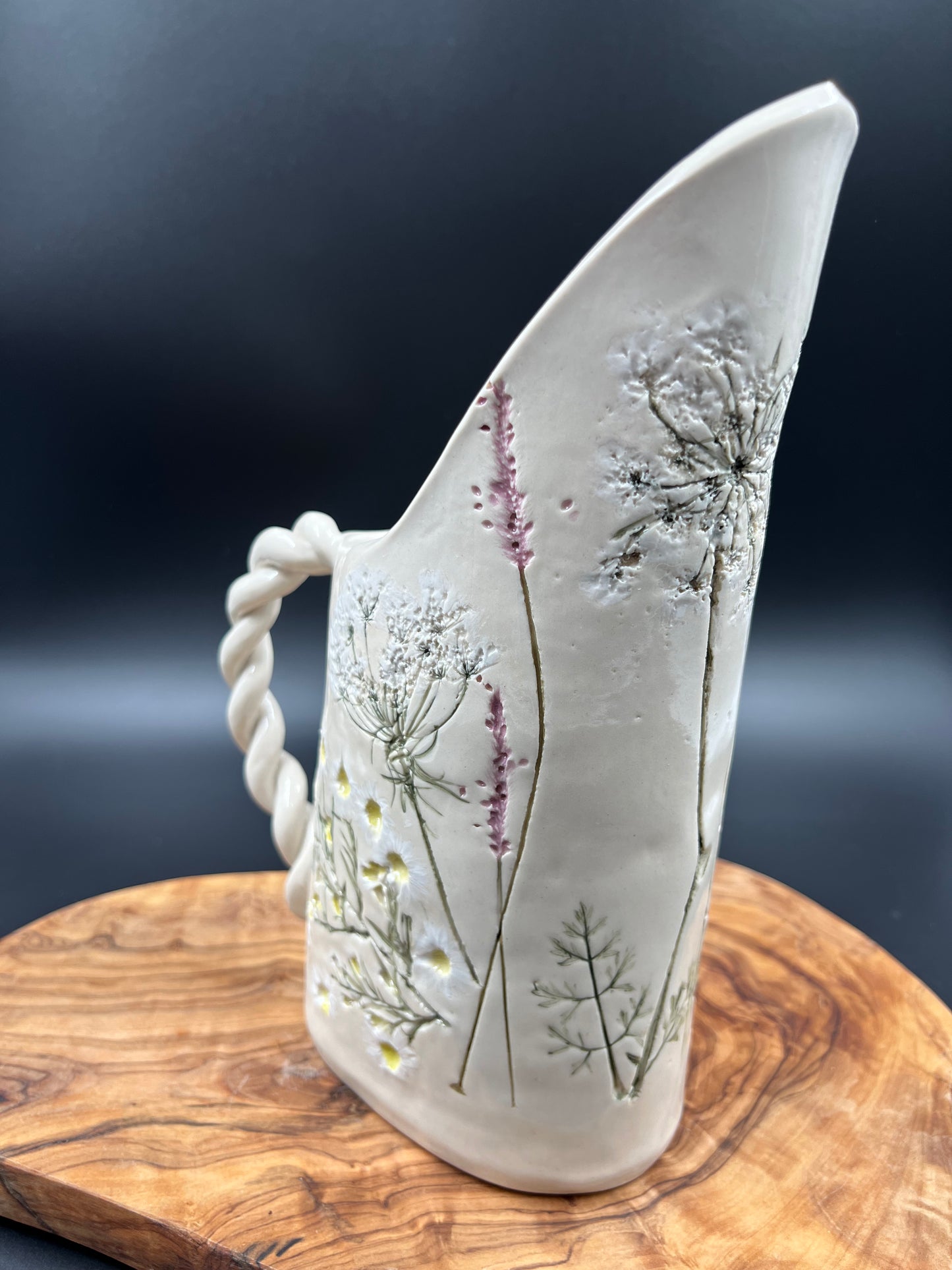 Floral pitcher