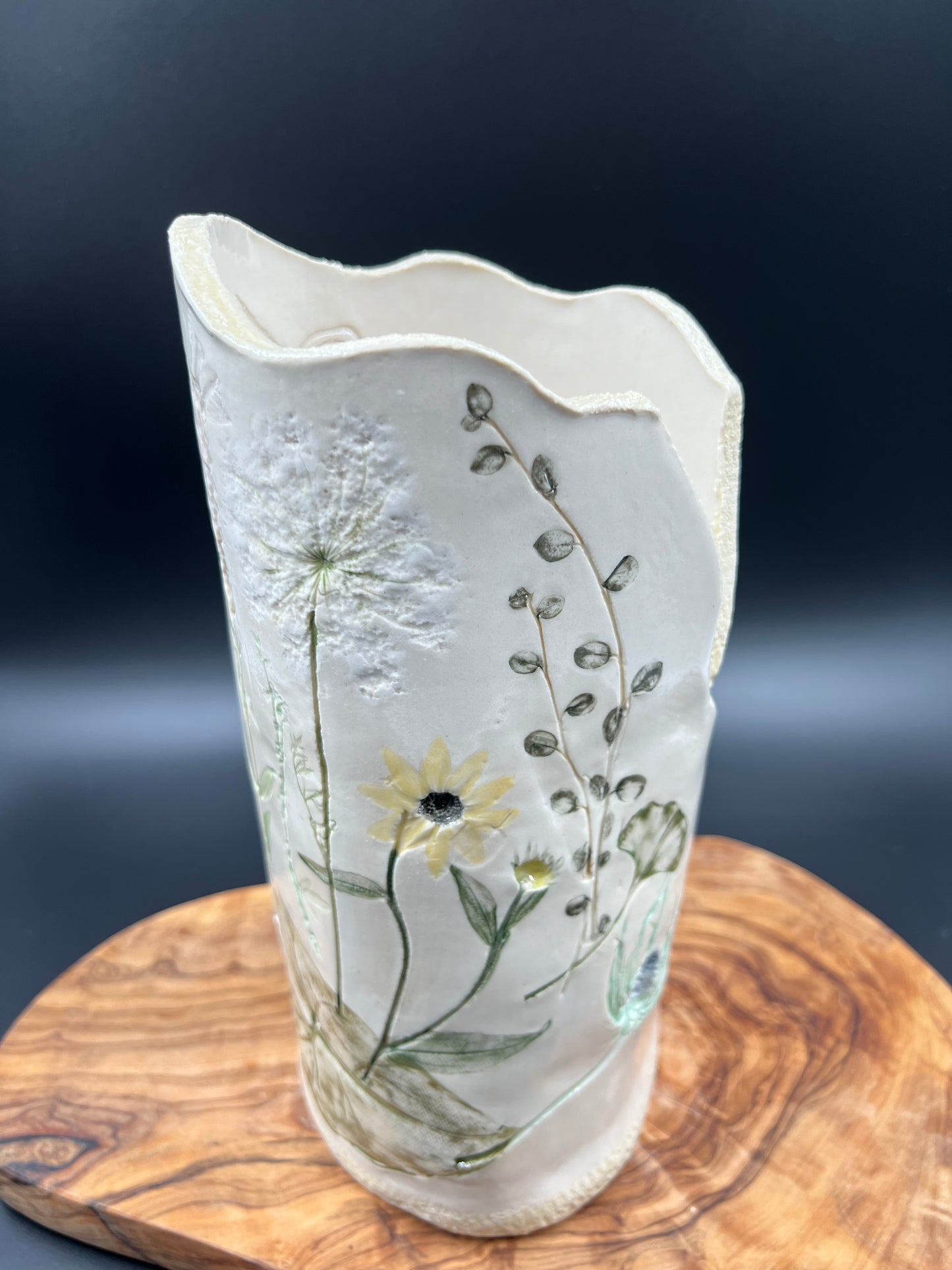 Color floral vase