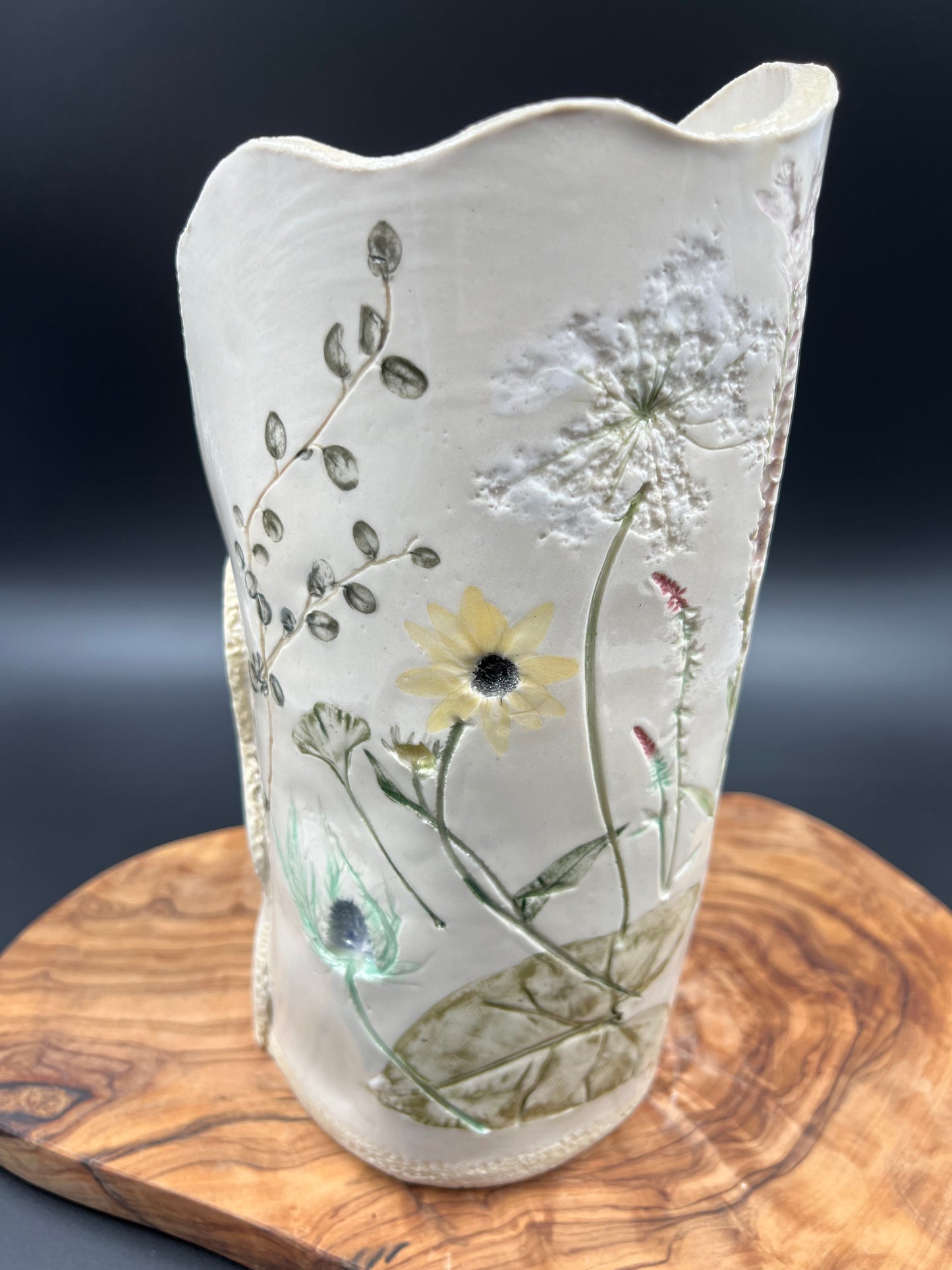 Color floral vase