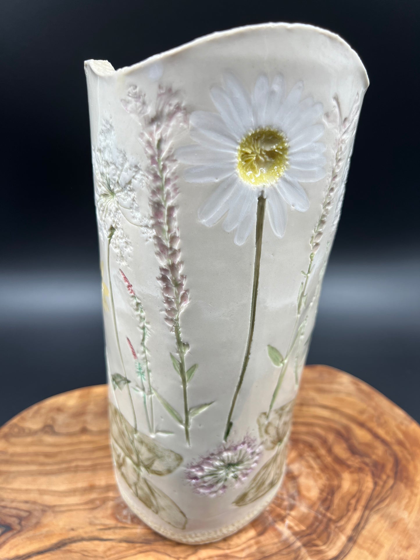 Color floral vase