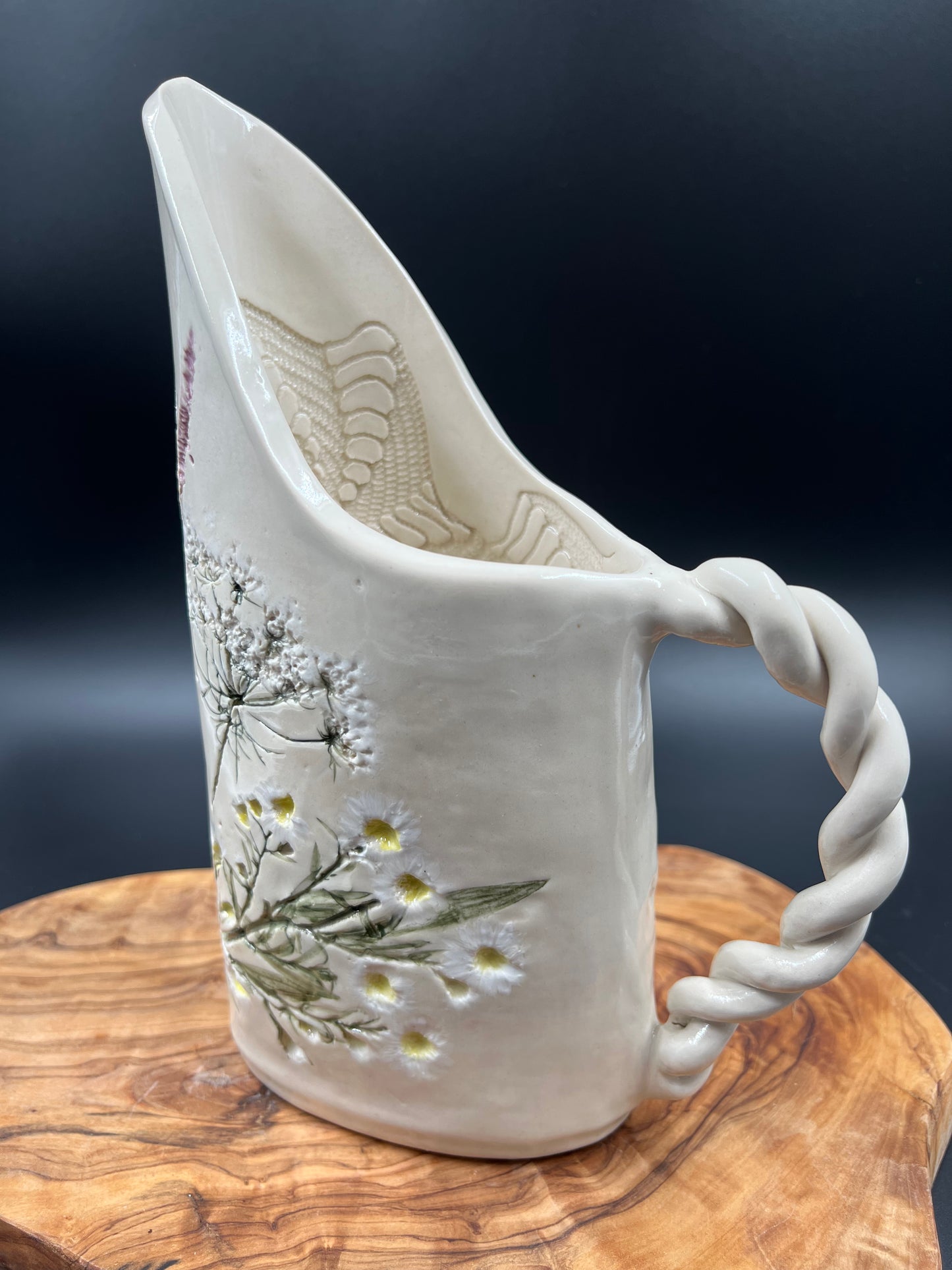 Floral pitcher