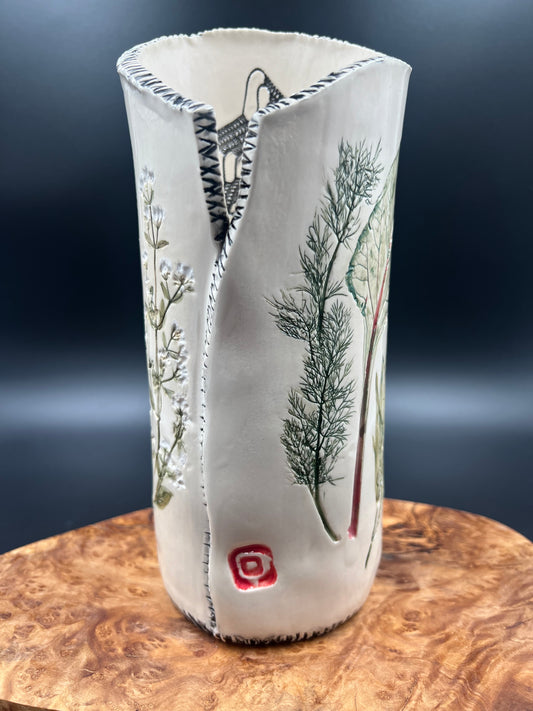 Summer '24 Herb Vase with Cicada