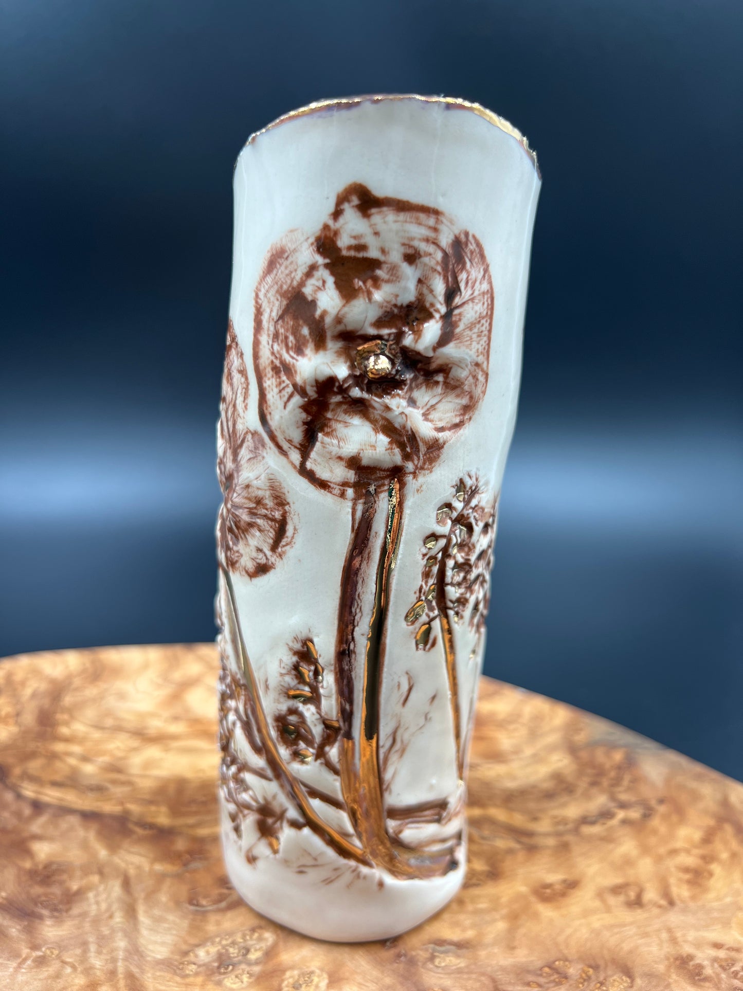 Porcelain Vase with Frog Lid